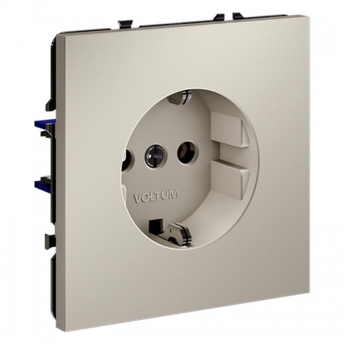 Розетка 1-м СП S70 16А с заземл. механизм кашемир Voltum VLS040103