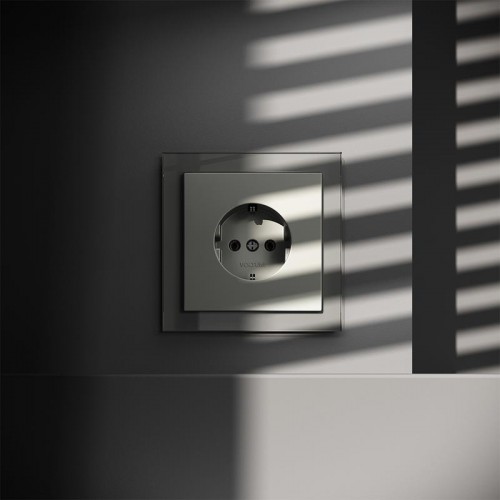 Розетка 1-м СП S70 16А с заземл. механизм сталь Voltum VLS040105