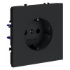Розетка 1-м СП S70 16А с заземл. механизм графит Voltum VLS040107