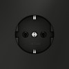 Розетка 1-м СП S70 16А с заземл. механизм черн. матов. Voltum VLS040108