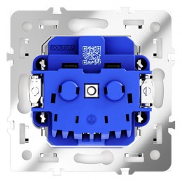 Розетка 1-м СП S70 16А с заземл. защ. шторки механизм бел. глянцевый Voltum VLS040201