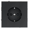 Розетка 1-м СП S70 16А с заземл. защ. шторки механизм графит Voltum VLS040207