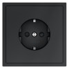 Розетка 1-м СП S70 16А с заземл. защ. шторки механизм графит Voltum VLS040207