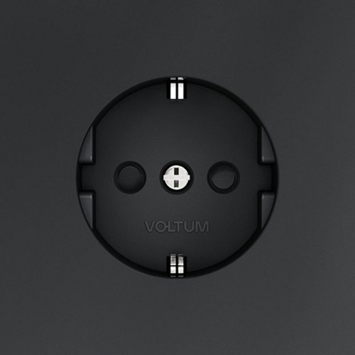 Розетка 1-м СП S70 16А с заземл. защ. шторки механизм графит Voltum VLS040207