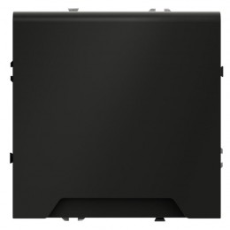 Розетка 1-м СП S70 16А с заземл. защ. шторки + крышка механизм черн. матов. Voltum VLS040308