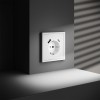 Розетка 1-м СП S70 16А с USB A+С с заземл. защ. шторки механизм бел. матов. Voltum VLS040502