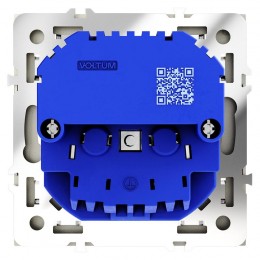 Розетка 1-м СП S70 16А с USB A+С с заземл. защ. шторки механизм шелк Voltum VLS040504