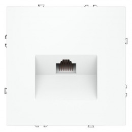 Розетка компьютерная 1-м СП S70 RJ45 кат.6 механизм бел. матов. Voltum VLS060102