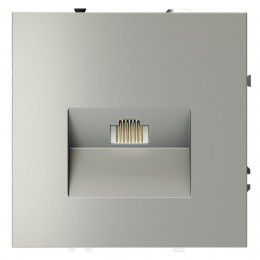 Розетка компьютерная 1-м СП S70 RJ45 кат.6 механизм сталь Voltum VLS060105