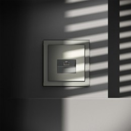 Розетка компьютерная 1-м СП S70 RJ45 кат.6 механизм сталь Voltum VLS060105