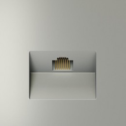 Розетка компьютерная 1-м СП S70 RJ45 кат.6 механизм сталь Voltum VLS060105