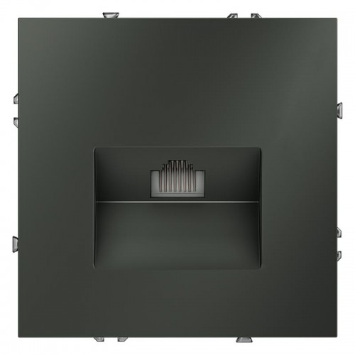 Розетка компьютерная 1-м СП S70 RJ45 кат.6 механизм титан Voltum VLS060106