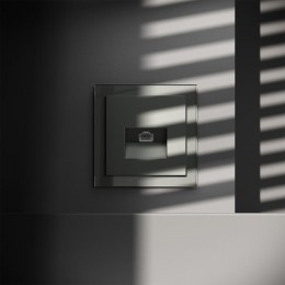 Розетка компьютерная 1-м СП S70 RJ45 кат.6 механизм титан Voltum VLS060106