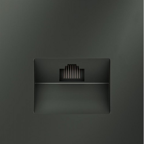 Розетка компьютерная 1-м СП S70 RJ45 кат.6 механизм титан Voltum VLS060106