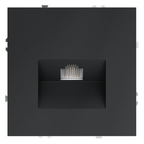 Розетка компьютерная 1-м СП S70 RJ45 кат.6 механизм графит Voltum VLS060107