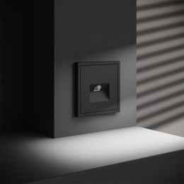 Розетка компьютерная 1-м СП S70 RJ45 кат.6 механизм графит Voltum VLS060107