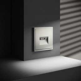 Розетка компьютерная 2-м СП S70 RJ45 + RJ45 кат.6 механизм сталь Voltum VLS060205