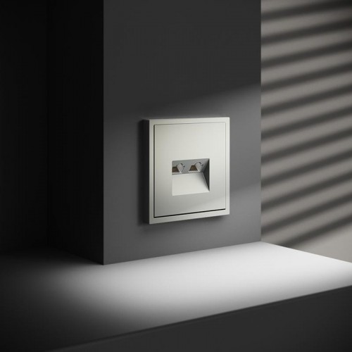 Розетка компьютерная 2-м СП S70 RJ45 + RJ45 кат.6 механизм сталь Voltum VLS060205