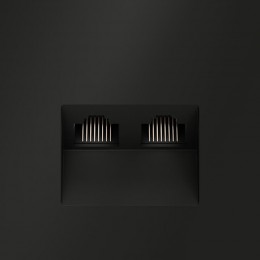 Розетка компьютерная 2-м СП S70 RJ45 + RJ45 кат.6 механизм черн. матов. Voltum VLS060208