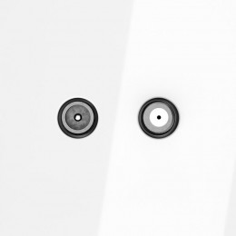 Розетка телевизионная оконечная TV + SAT 2-м СП S70 механизм бел. глянцевый Voltum VLS060401