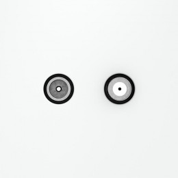 Розетка телевизионная оконечная TV + SAT 2-м СП S70 механизм бел. матов. Voltum VLS060402