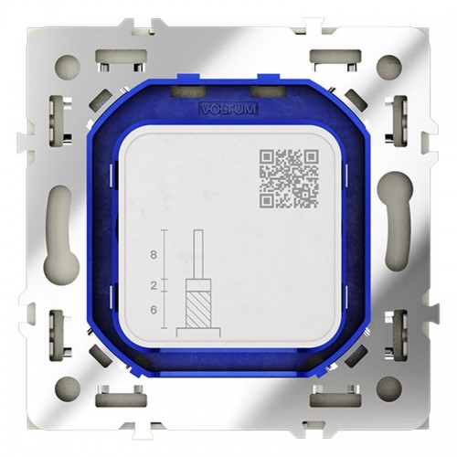 Розетка телевизионная оконечная TV + SAT 2-м СП S70 механизм сталь Voltum VLS060405