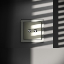 Розетка телевизионная оконечная TV + SAT 2-м СП S70 механизм сталь Voltum VLS060405