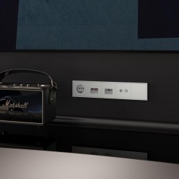 Розетка телевизионная оконечная TV + SAT 2-м СП S70 механизм сталь Voltum VLS060405