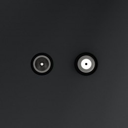 Розетка телевизионная оконечная TV + SAT 2-м СП S70 механизм графит Voltum VLS060407