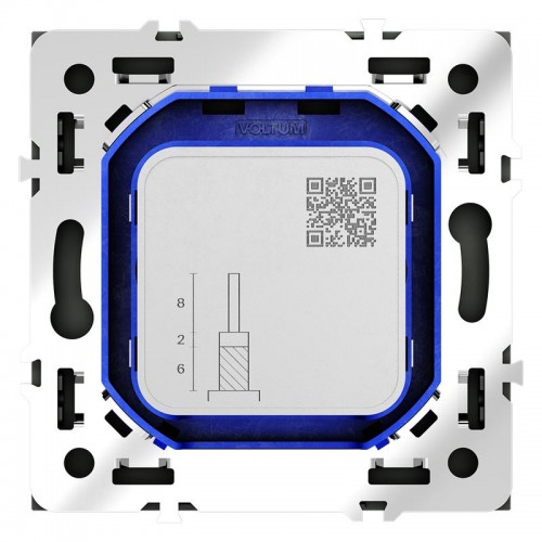 Розетка телевизионная оконечная TV + SAT 2-м СП S70 механизм черн. матов. Voltum VLS060408