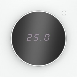 Терморегулятор электронный S70 с индикацией и датчиком для теплого пола механизм бел. матов. Voltum VLS070102