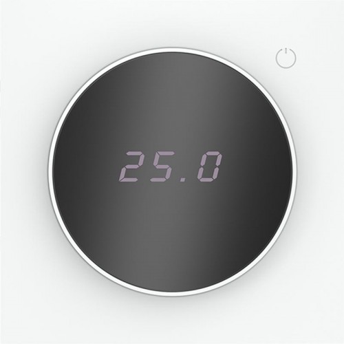 Терморегулятор электронный S70 с индикацией и датчиком для теплого пола механизм бел. матов. Voltum VLS070102