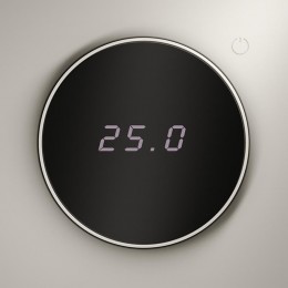 Терморегулятор электронный S70 с индикацией и датчиком для теплого пола механизм кашемир Voltum VLS070103