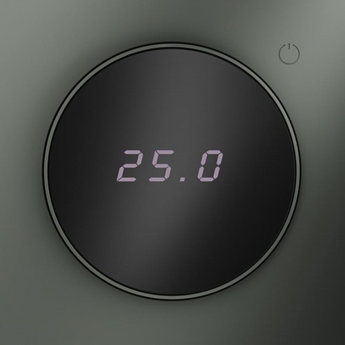 Терморегулятор электронный S70 с индикацией и датчиком для теплого пола механизм титан Voltum VLS070106