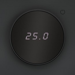 Терморегулятор электронный S70 с индикацией и датчиком для теплого пола механизм графит Voltum VLS070107