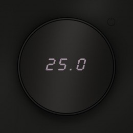 Терморегулятор электронный S70 с индикацией и датчиком для теплого пола механизм черн. матов. Voltum VLS070108