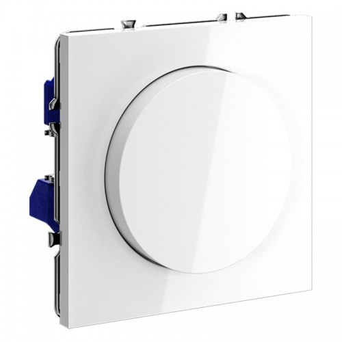 Светорегулятор поворотно-нажимной СП S70 600Вт механизм бел. глянцевый Voltum VLS070301