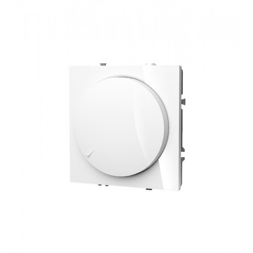 Светорегулятор поворотно-нажимной СП S70 600Вт механизм бел. глянцевый Voltum VLS070301