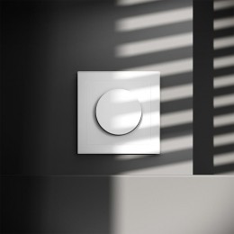 Светорегулятор поворотно-нажимной СП S70 600Вт механизм бел. матов. Voltum VLS070302