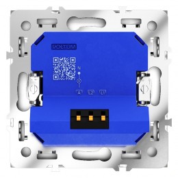 Светорегулятор поворотно-нажимной СП S70 600Вт механизм бел. матов. Voltum VLS070302