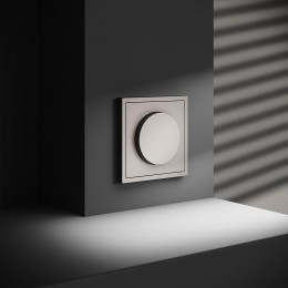 Светорегулятор поворотно-нажимной СП S70 600Вт механизм кашемир Voltum VLS070303