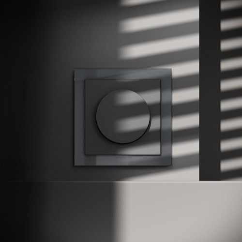 Светорегулятор поворотно-нажимной СП S70 600Вт механизм графит Voltum VLS070307