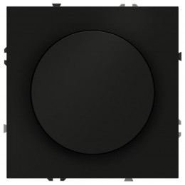 Светорегулятор поворотно-нажимной СП S70 600Вт механизм черн. матов. Voltum VLS070308