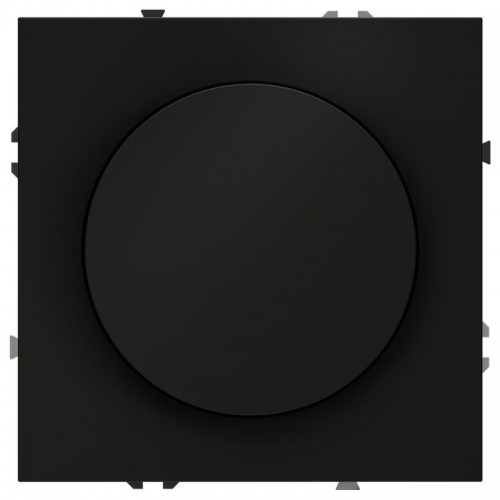 Светорегулятор поворотно-нажимной СП S70 600Вт механизм черн. матов. Voltum VLS070308