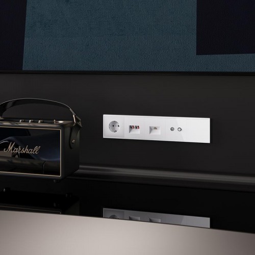 Вывод кабеля СП S70 механизм бел. глянцевый Voltum VLS080201