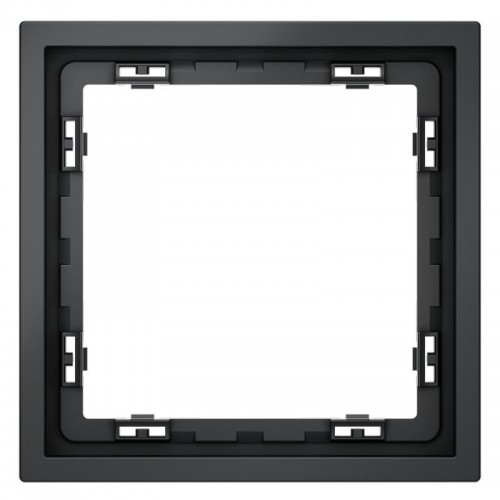 Рамка 1-м S70 пластик. графит Voltum VLS100107