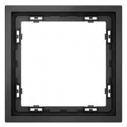 Рамка 1-м S70 пластик. графит Voltum VLS100107