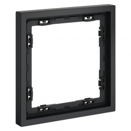 Рамка 1-м S70 пластик. графит Voltum VLS100107