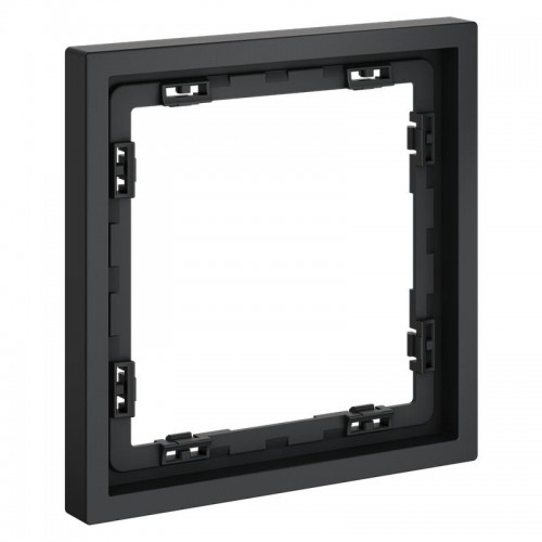 Рамка 1-м S70 пластик. графит Voltum VLS100107