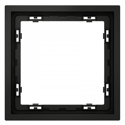Рамка 1-м S70 пластик. черн. матов. Voltum VLS100108